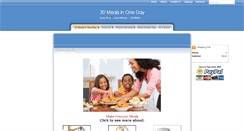 Desktop Screenshot of 30mealsinoneday.com